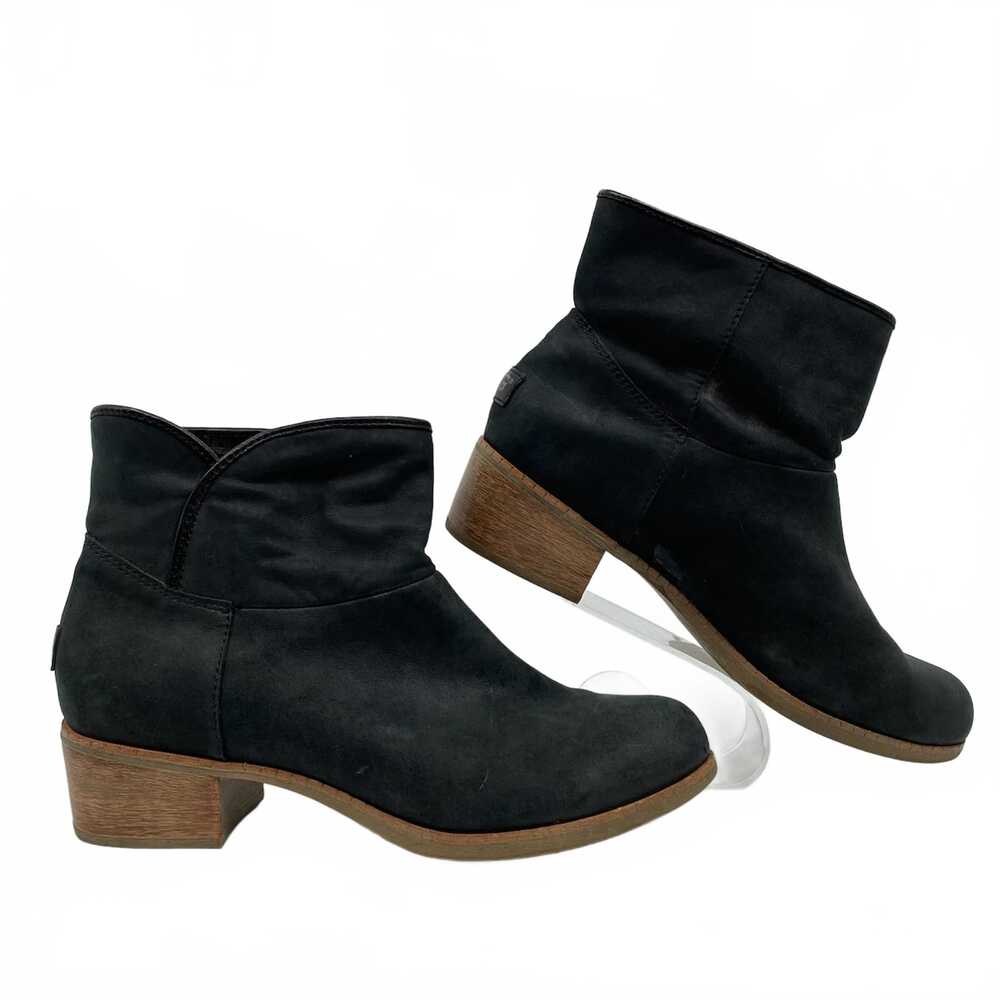 UGG Black Leather Ankle Boots | Women’s Size 11 Regular